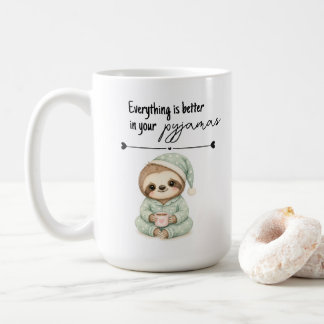 Pyjama Luiaard Alles is Beter Mok Cadeau