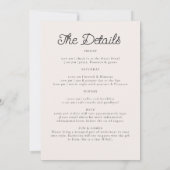 Pyjama Prosecco Wild Flora Bachelorette Routebesch Kaart (Achterkant)