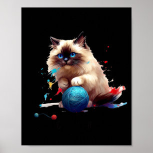 Pyjama Ragdoll Kat Perfect Voor Kattenliefhebbers! Poster
