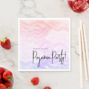 Pyjamafeestje Kleurrijk Pastel Elegant Servet