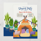 Pyjamaparty Kaart (Voorkant / Achterkant)