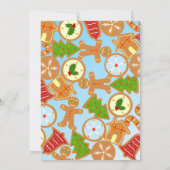 Pyjamas et cookies Invitation de fête d'anniversai (Dos)