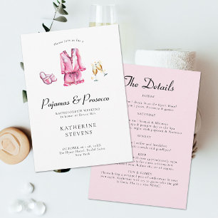 Pyjamas Prosecco Bachelorette Party Route Kaart
