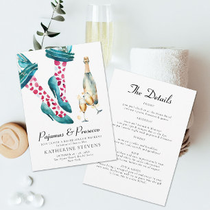 Pyjamas Prosecco Chic Bachelorette Party Route Kaart