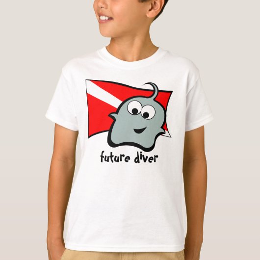 Pynkie Q Blue Future Diver T-shirt (Voorkant)