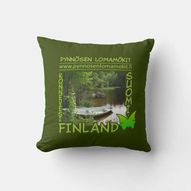 Pynnösen Lomamökit aangepaste kussen (Voorkant)