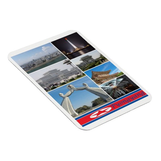 Pyongyang - Corée du Nord - Magnet (Côté Droit)