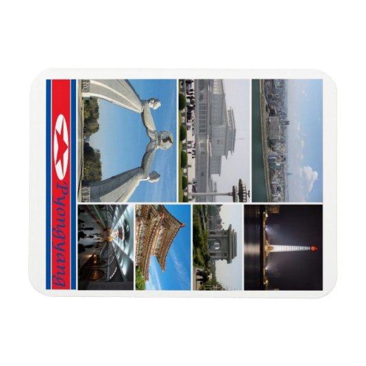Pyongyang - Corée du Nord - Magnet (Horizontal)