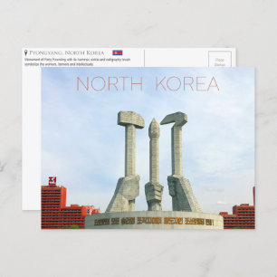 Pyongyang, Noord-Korea Briefkaart