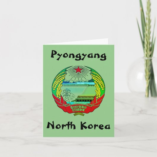 Pyongyang, Noord-Korea (DVK) Heremitisch Koninkrij Kaart (Voorkant)