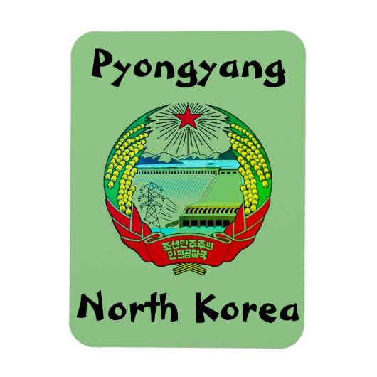 Pyongyang, Noord-Korea (DVK) Heremitisch Koninkrij Magneet (Verticaal)