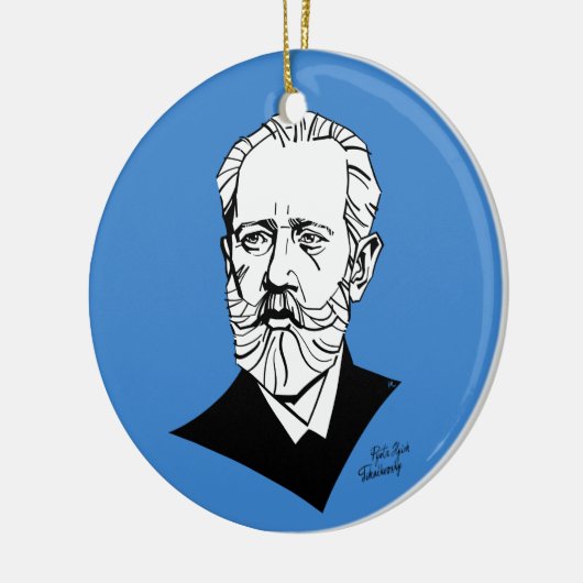 Pyotr Tchaikovsky Keramisch Ornament (Links)