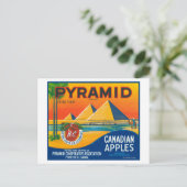 Pyramid Apple Label - Penticton B.C. Canada Briefkaart (Staand voorkant)
