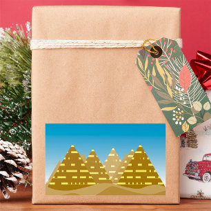 Pyramid City Rechthoekige Sticker