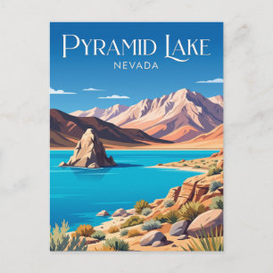 Pyramid Lake Nevada Briefkaart