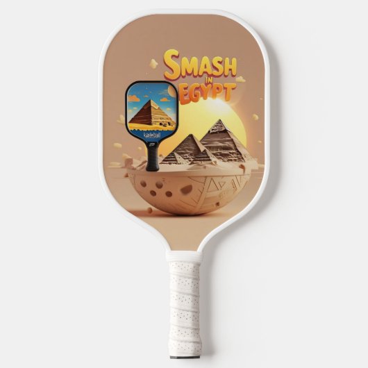 Pyramid Smash – Egypte Pickleball Design Pickleball Paddle (Voorkant)