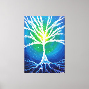 Pyramidaal neuron canvas afdruk