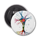 Pyramidaal neuron in de neocortex button flesopener (Voorkant)