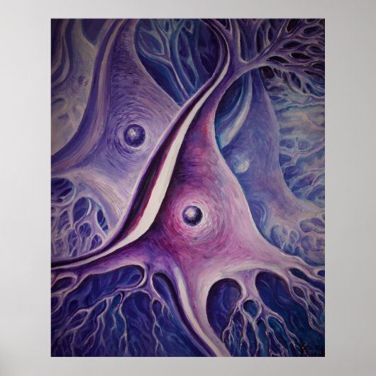 Pyramidaal neuron poster (Voorkant)