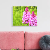 Pyramidal Orchid Canvas Print (Insitu (Woonkamer))