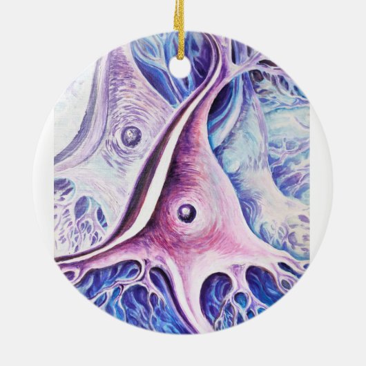 Pyramidale neuronen keramisch ornament (Achterkant)