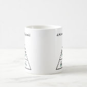 Pyramide alimentaire à café d'une infirmière - Mug (Centre)