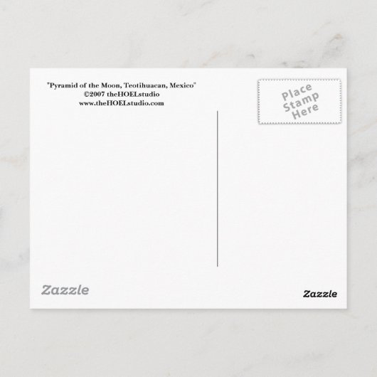 Pyramide de la carte postale de la Lune (Dos)
