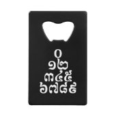 Pyramide des nombres cambodgiens - 0 12 345 6789 K (Devant)