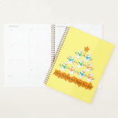 Pyramide des sapins de Noël faite de bonhommes de  (Devant avec enveloppe)