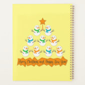 Pyramide des sapins de Noël faite de bonhommes de  (Dos)