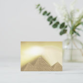 Pyramide égyptienne Cartes de visite de lumière du (Debout devant)