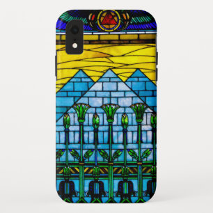 Pyramide égyptienne Tiffany Style iPhone XR Coque