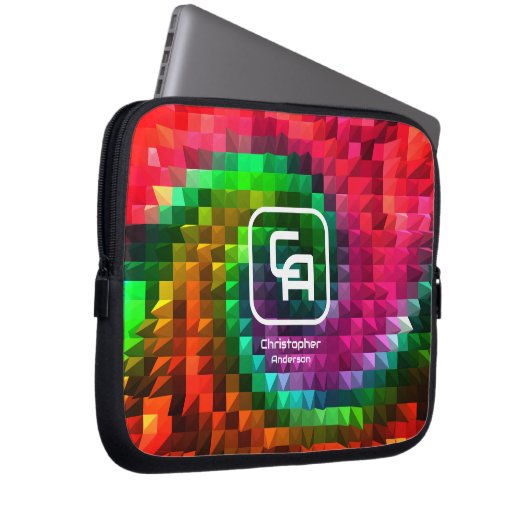 Pyramide Factal Multicolors Sac électronique (Devant droit)