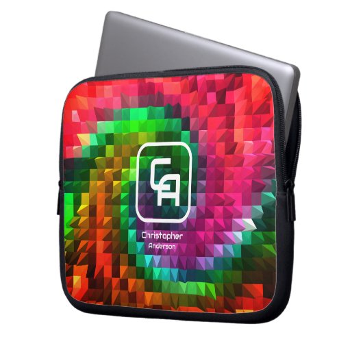 Pyramide Factal Multicolors Sac électronique (devant gauche)