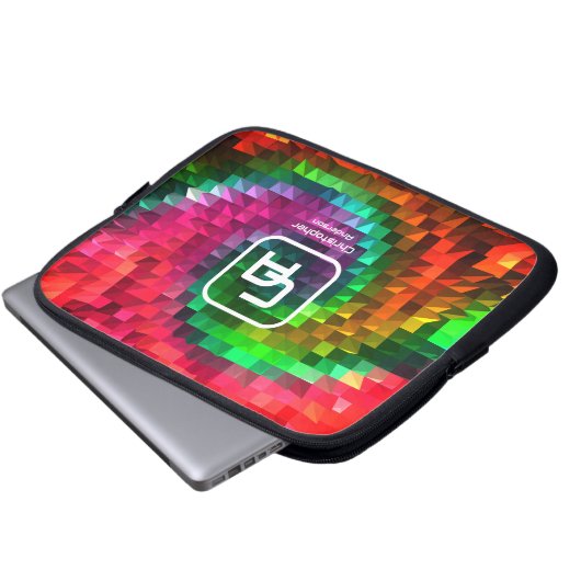 Pyramide Factal Multicolors Sac électronique (Devant bas)