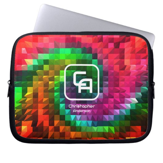 Pyramide Factal Multicolors Sac électronique (Devant)