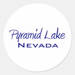 Pyramide Lake Ronde Sticker