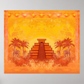 Pyramide maya, affiche mexicaine (Devant)