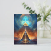 Pyramide mystical Fantasy Visionary Art Briefkaart (Staand voorkant)