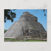 Pyramide van de Magicus, Uxmal, Yucatan, Mexico Briefkaart (Voorkant)