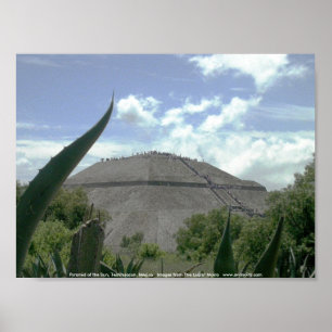 Pyramide van de zon, Teotihuacan, Mexico Poster