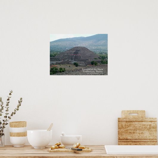 Pyramide van het Poster Moon (Keuken)