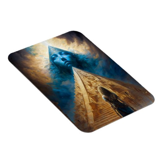 Pyramide Visionnaire Magnet d'Art Surréel (Côté Droit)