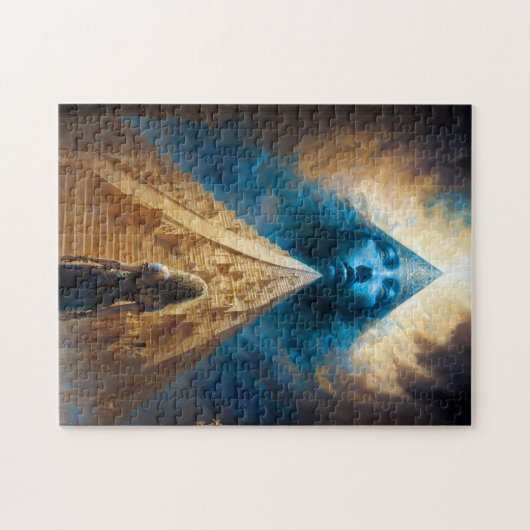 Pyramide Visionnaire Surreal Art Jigsaw Puzzle Puz (Horizontal)