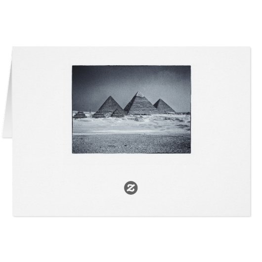 Pyramiden, Ancient Cairo, Egypte (Achterkant Horizontaal)