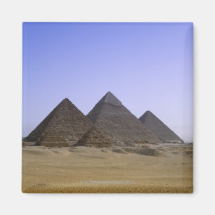 Pyramiden in de woestijn van Caïro, Egypte Magneet