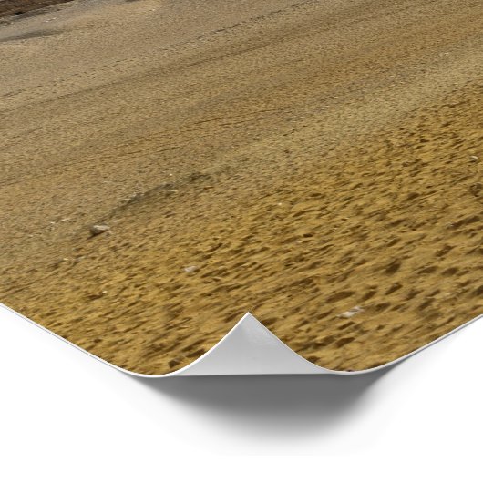 Pyramiden in de woestijn van Caïro, Egypte Poster (Hoek)