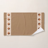 Pyramides de diamants sur marron (Serviette à main)