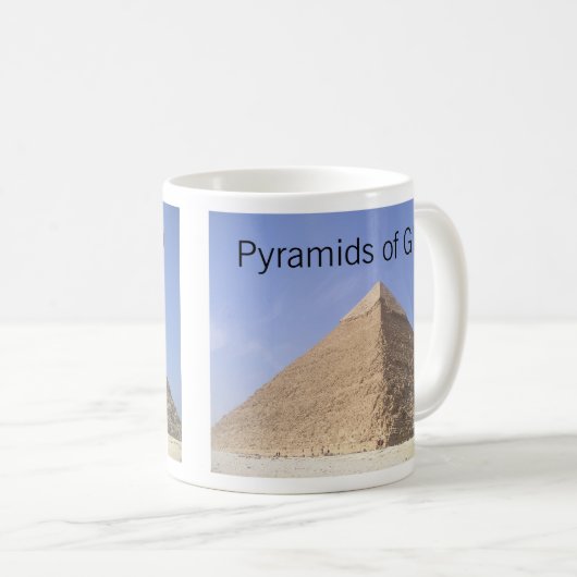 Pyramides de Gizeh Mug (Devant droit)