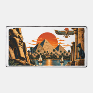 Pyramides d'Égypte antique & Désert égyptien vinta